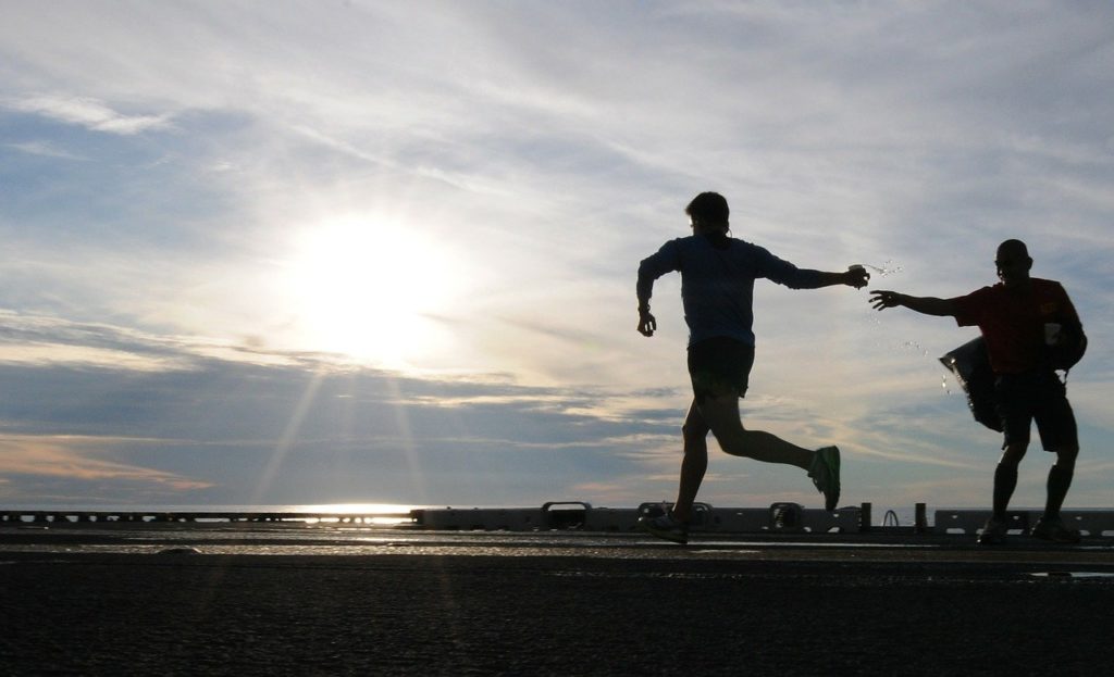 runner, jogging, morning